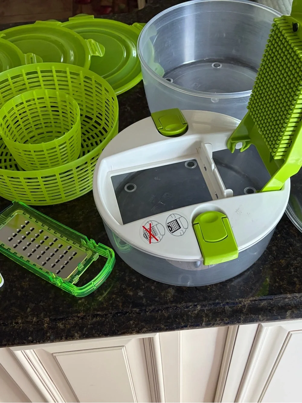 Multi-Function Green Salad Spinner and Food Prep Set